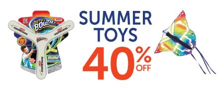 Summer Toys 40% Off