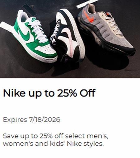Up to 30% Off Nike