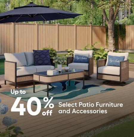 Up to 40% Off Select Patio Furniture and Accessories