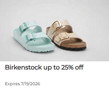 Birkenstock Up to 25% Off