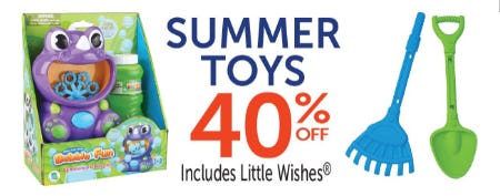 40% Off Summer Toys
