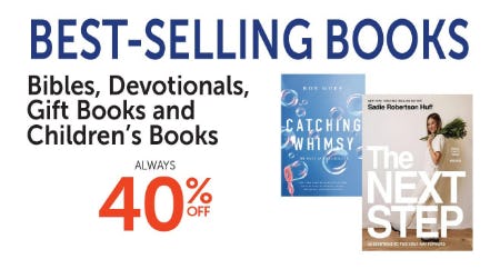 40% Off Best-Selling Books