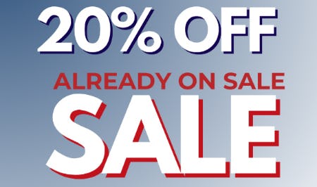 20% Off Already on Sale