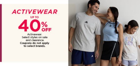 Activewear Up to 40% Off