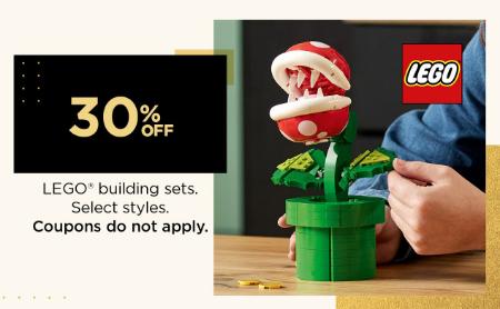30% Off LEGO Building Sets