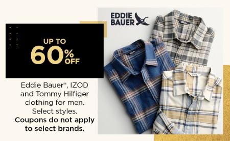 Up to 60% Off Eddie Bauer, IZOD and Tommy Hilfiger Clothing For Men