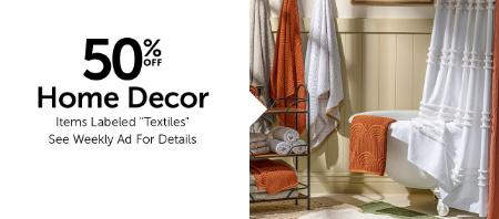 50% Off Home Decor
