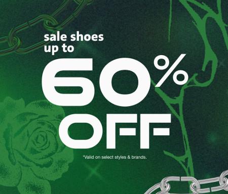 Sale Shoes Up to 60% off