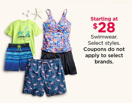 Starting at $28 Swimwear
