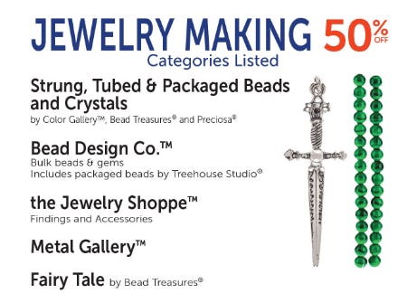 50% Off Jewelry Making