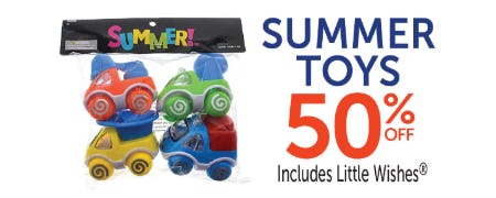 50% Off Summer Toys