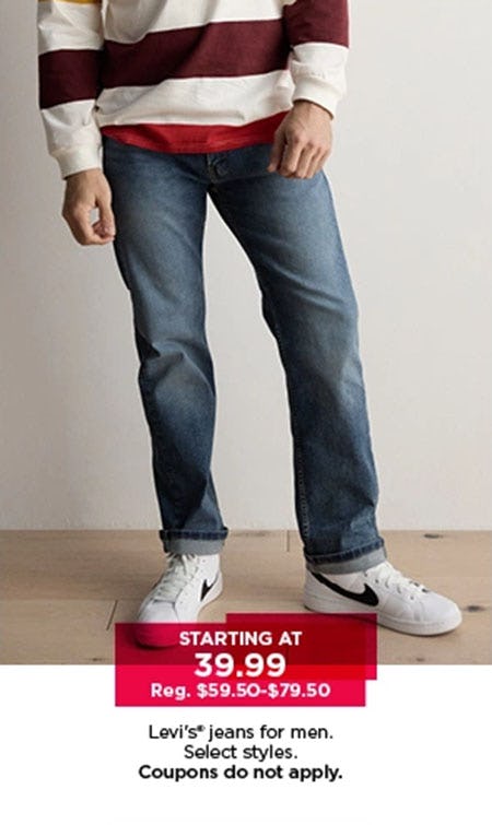 Starting at $39.99 Levi's Jeans For Men
