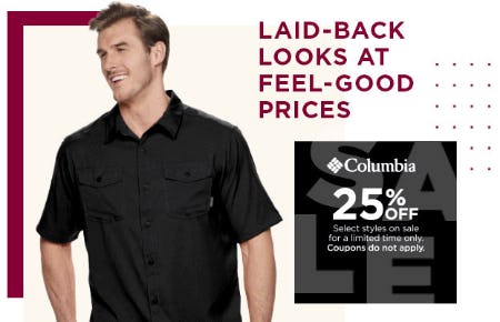 Columbia 25% Off
