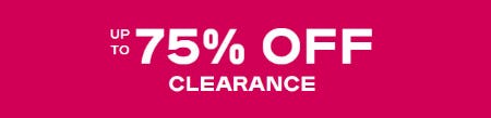 Up to 75% Off Clearance