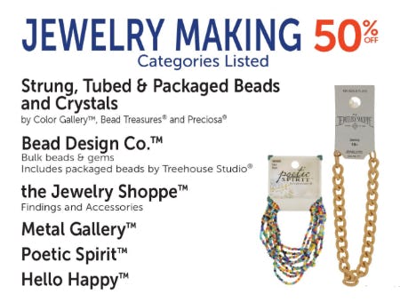 50% Off Jewelry Making