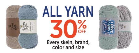 30% Off All Yarn