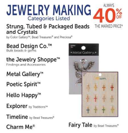 40% Off Jewelry Making