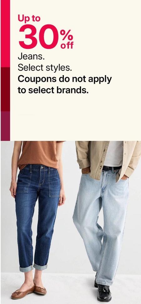 Up to 30% Off Jeans