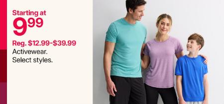 Starting at $9.99 Activewear