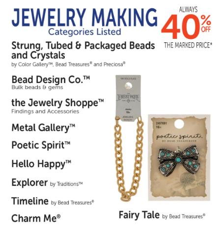 40% Off Jewelry Making