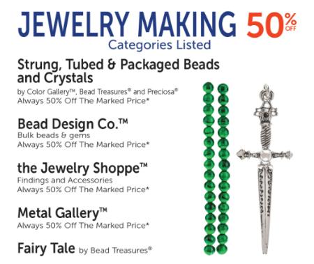50% Off Jewelry Making