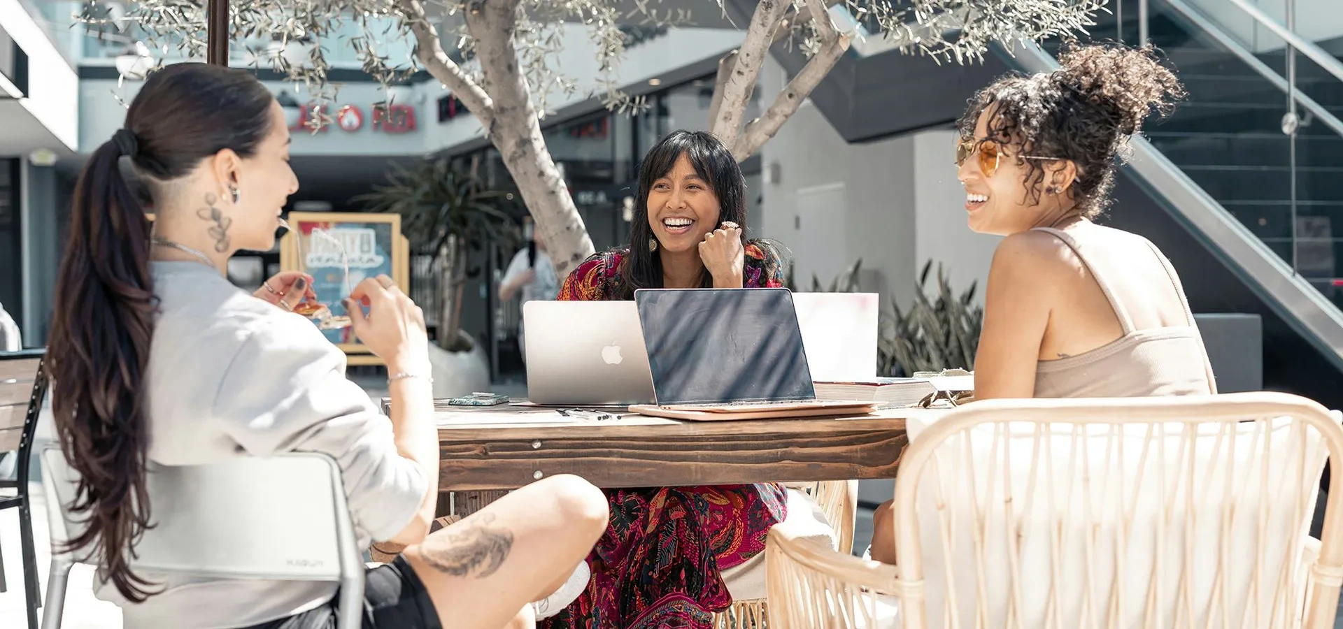 THE FUTURE IS BRIGHT Shop, eat, relax and play right here in Encino Courtyard! Visit our Directory to explore a variety of unique shops, and some of So Cal's best eateries and beauty salons.