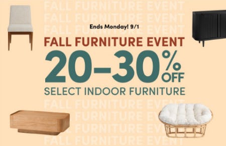 Fall Furniture Event