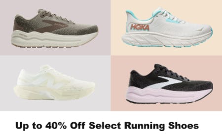 Up to 40% Off Select Running Shoes