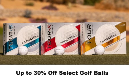Up to 30% Off Select Golf Balls