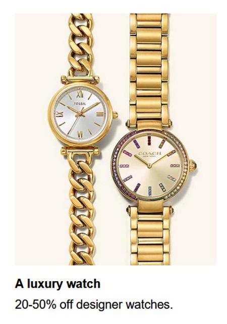 20-50% off Designer Watches