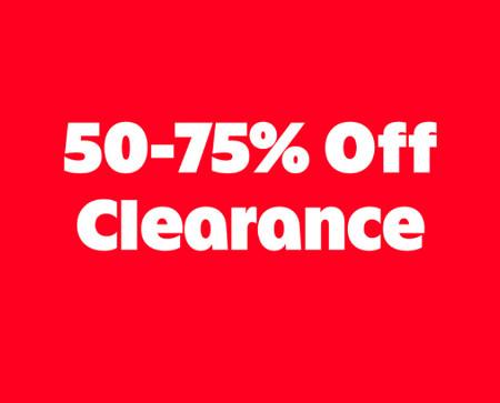 50-75% off Clearance