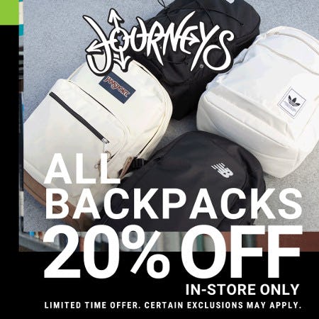 Backpack Sale at Journeys
