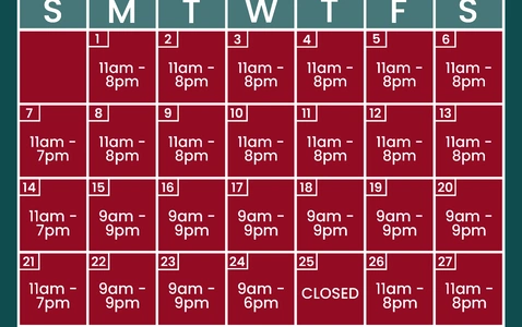 December Mall Hours thumbnail