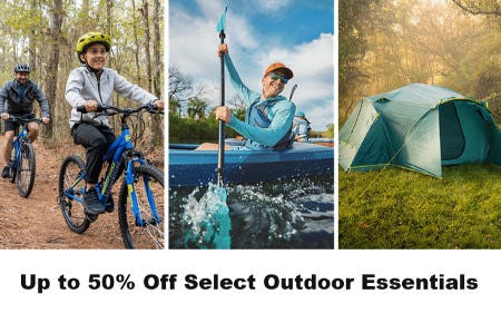 Up to 50% Off Select Outdoor Essentials