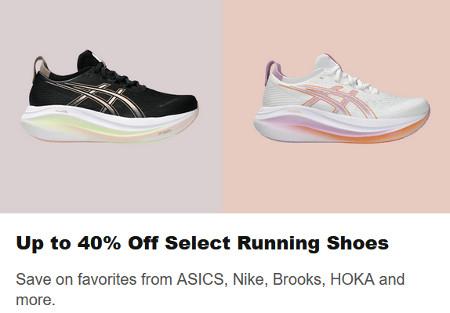 Up to 40% Off Select Running Shoes