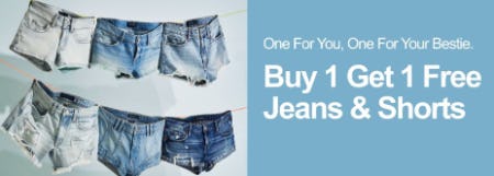Buy 1, Get 1 Free Jeans & Shorts