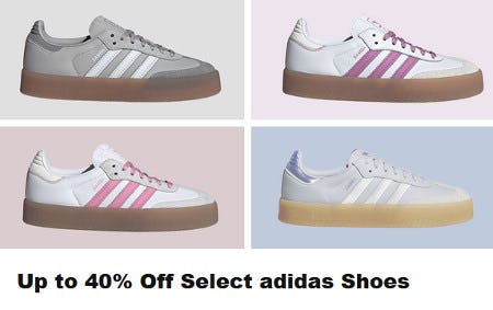 Up to 40% Off Select adidas Shoes