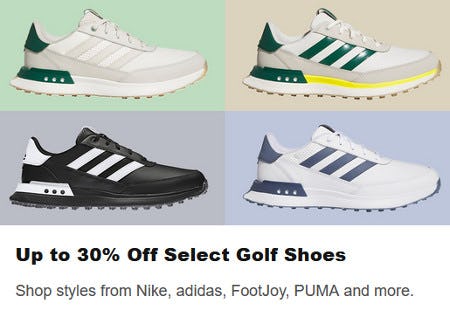 Up to 30% Off Select Golf Shoes