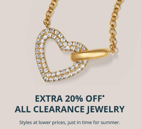Extra 20% off All Clearance Jewelry