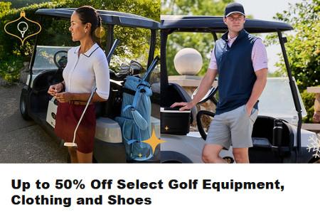 Up to 50% Off Select Golf Equipment, Clothing and Shoes