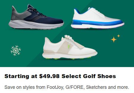 Starting at $49.98 Select Golf Shoes