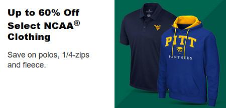 Up to 60% Off Select NCAA Clothing