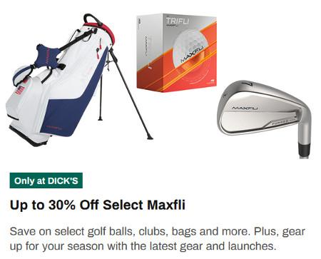 Up to 30% Off Select Maxfli