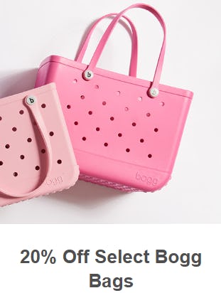20% Off Select Bogg Bags