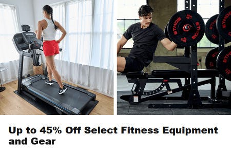 Up to 45% Off Select Fitness Equipment and Gear