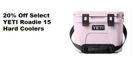 20% Off Select YETI Roadie 15 Hard Coolers