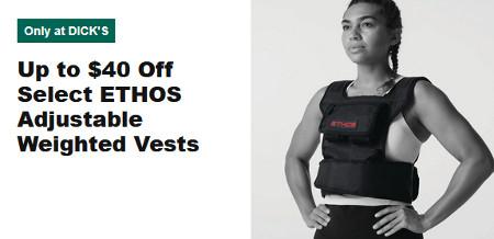 Up to $40 Off Select ETHOS Adjustable Weighted Vests