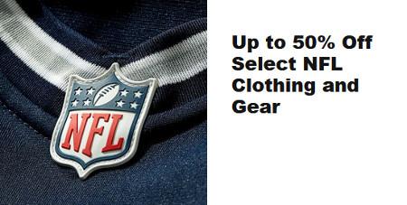 Up to 50% Off Select NFL Clothing and Gear