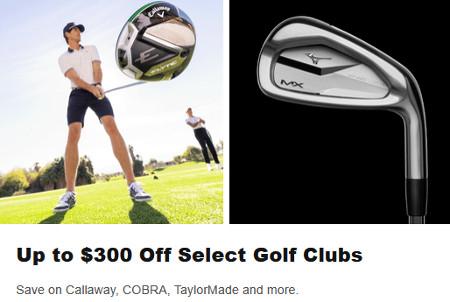 Up to $300 Off Select Golf Clubs