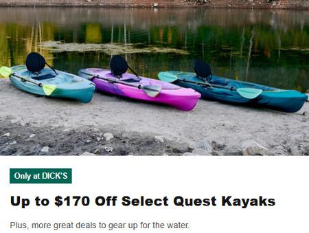 Up to $170 Off Select Quest Kayaks